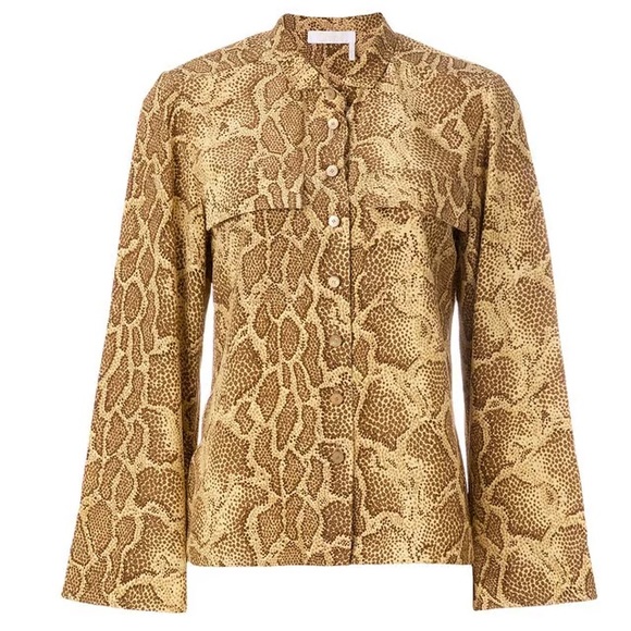 Chloe Tops - ✨ CHLOE spring summer 2018 snake spring silk blouse